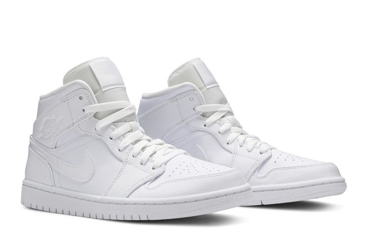 Men's Sneakers Nike Jordan 1 Mid Triple White (2020) White/White