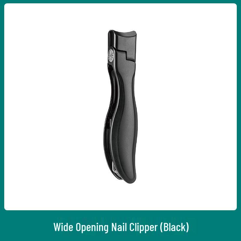 

Stainless Steel Curved Nail Clipper Set with Leather Case & Anti-Splash Design