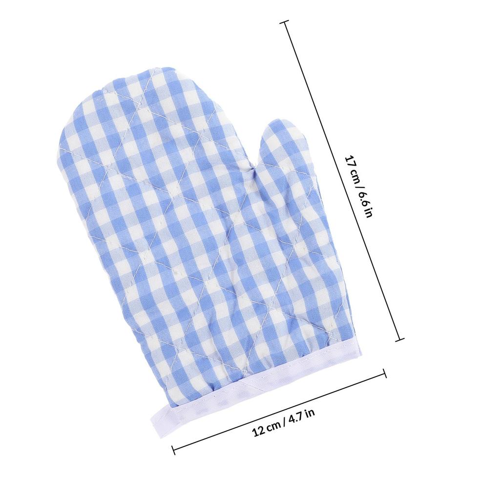 2Pcs Kids Oven Mitts Heat Resistant Microwave Gloves for Children Barbecue Baking Kitchen Cooking Anti Scalding Insulated