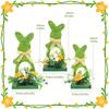 3pcs Easter Bunny Decorations Wooden Green Bunny Home Ornaments Rustic Spring Atmosphere Bunny Home Decor For Office Home