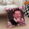 JJYP Meme Cushion Cover Natural Linen Double Sided Print  Throw Pillow Case for Sofa Couch Home Decor