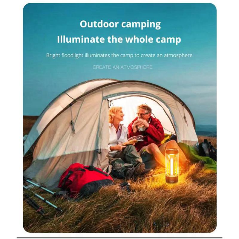 Multi-Function Camping Light Outdoor Portable Lighting Rechargeable Lamp Powerful Flashlight Tent Equipment Supplies