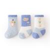 3 Pairs Of Winter Cartoon Baby Plush Socks Non-slip Dotted Floor Socks Baby Toddler Socks