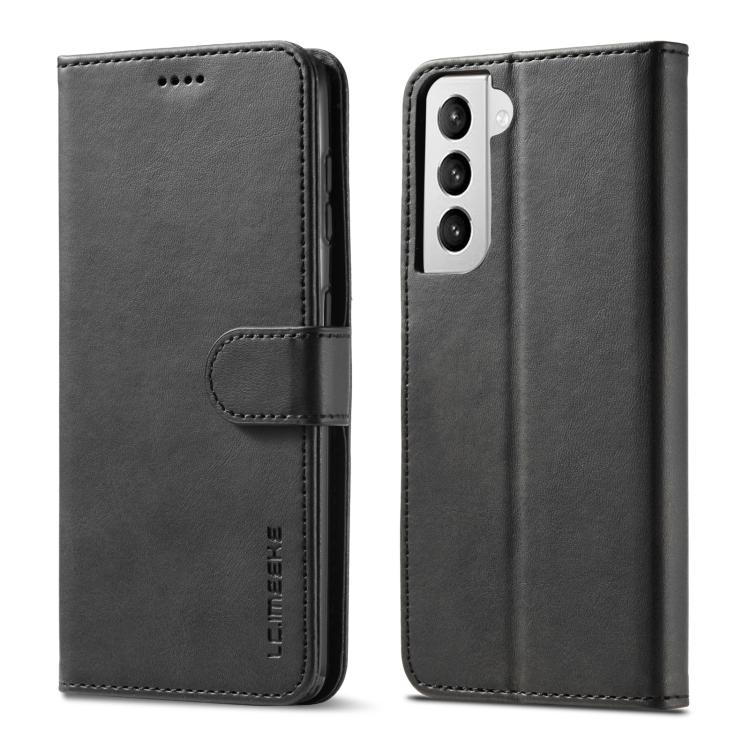 For Samsung Galaxy S21 5G LC.IMEEKE Calf Texture Horizontal Flip Leather Case with Holder & Card Slots & Wallet