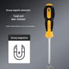 Dual-Use Non-Slip Magnetic Screwdriver: 6.3mm Double-Ended, PH2 Phillips & Slotted Interchangeable Heads, M4.