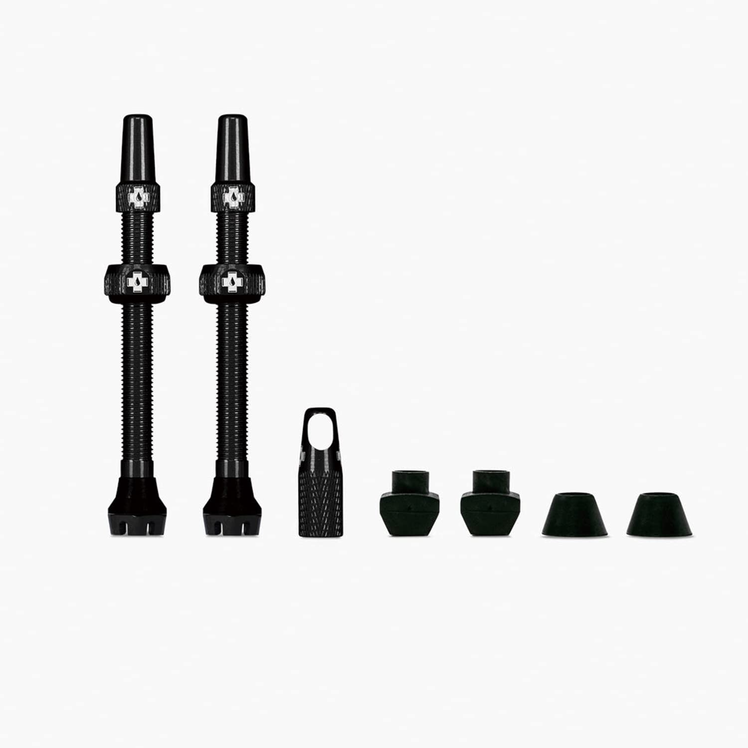 

Japanese Bicycle Valve TUBELESS VALVES 44MM for INSERT Black for Tubeless Tire Presta Style Set of 2 [Genuine Product] Muc-Off