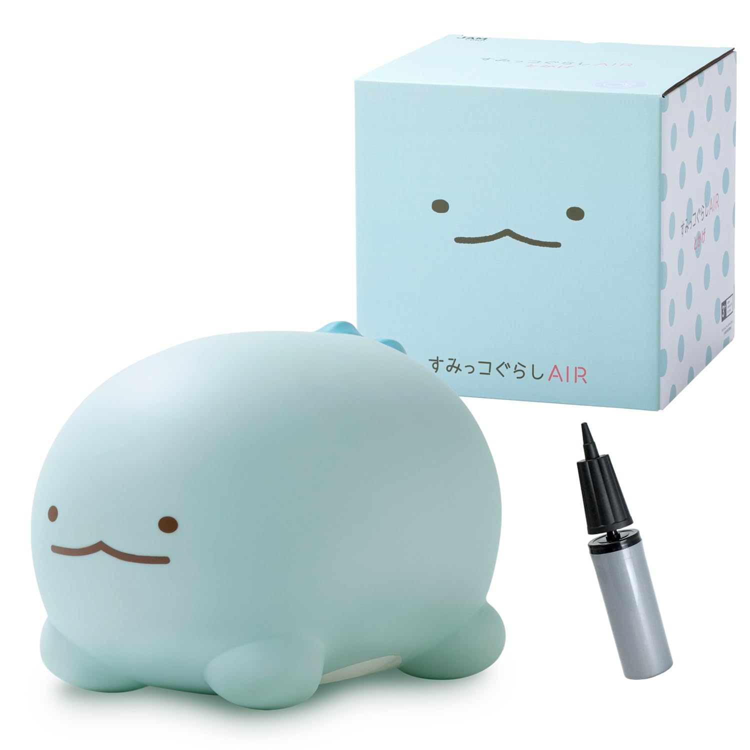 Sumikkogurashi Воздух [Официальный] Аутентичный Надувной Транспорт Включен Воздушный Насос, Идеальный Подарок (Ящерица)