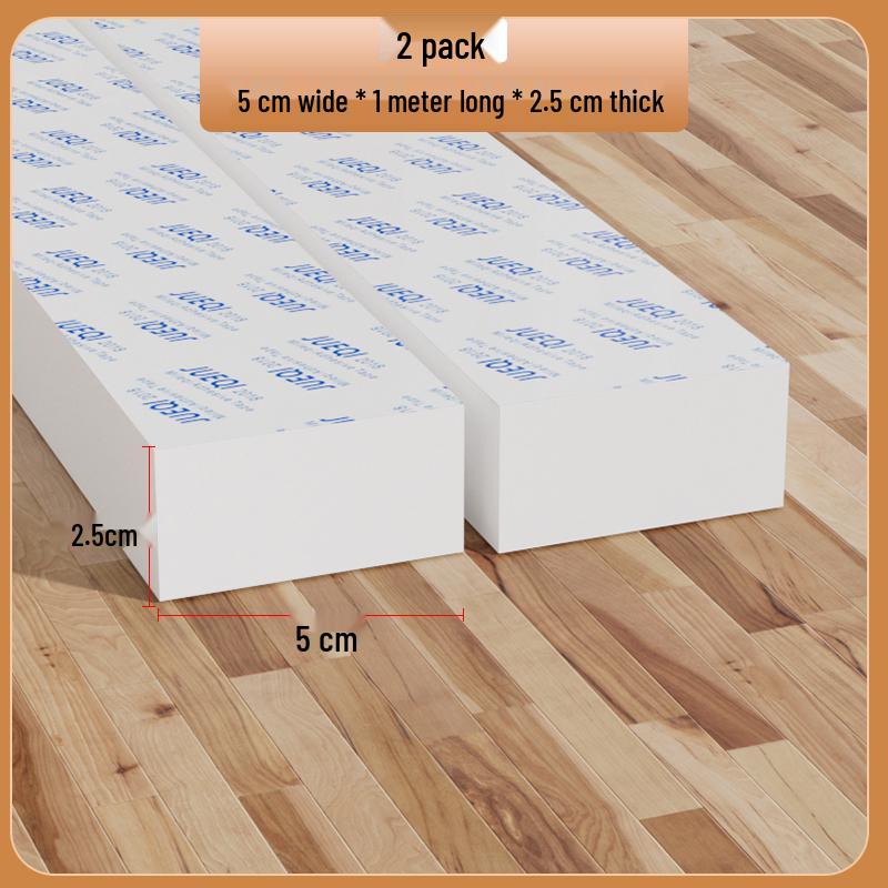 Samoprzylepny biały pasek z gumy piankowej: Uszczelka do drzwi i okien, amortyzująca, dźwiękoszczelna, podkładka antykolizyjna do urządzeń mechanicznych.