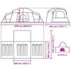 Family Tent with Porch 9 Person Capacity Green Waterproof