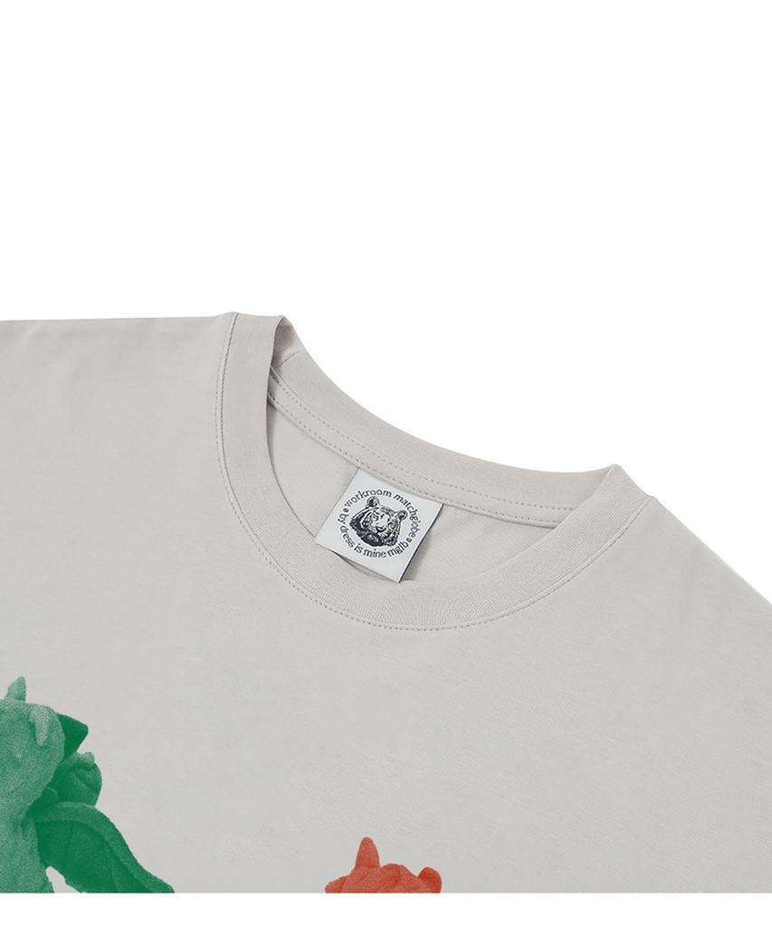 MATCHGLOBE Three Dragon Oversized Tee (Beige)