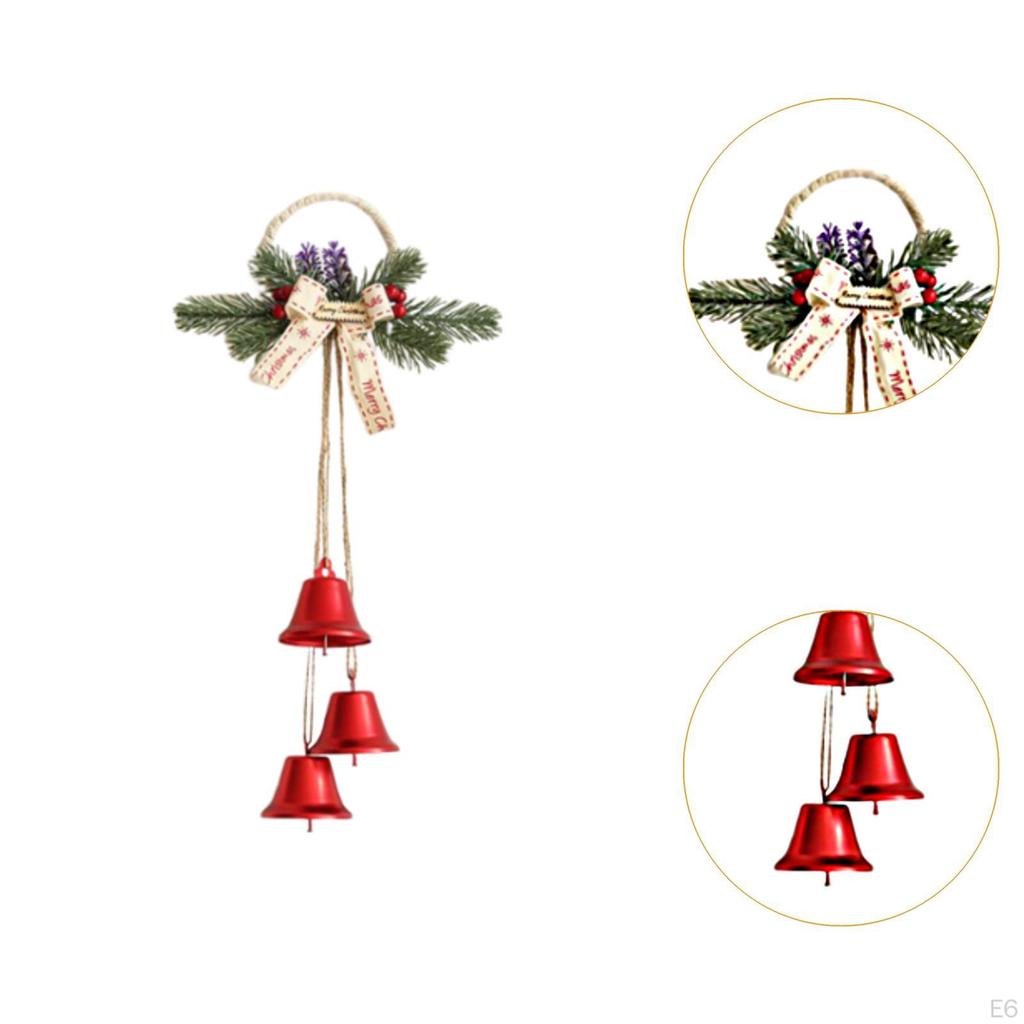 Christmas Bell Decoration Hanging Ornament Xmas Tree Decor Pendant for Door