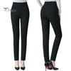 Mother Spring Pants High Waist Casual Stretch Pockets Solid Color Match Top Slim Fit Plus Size Pencil Women Clothing