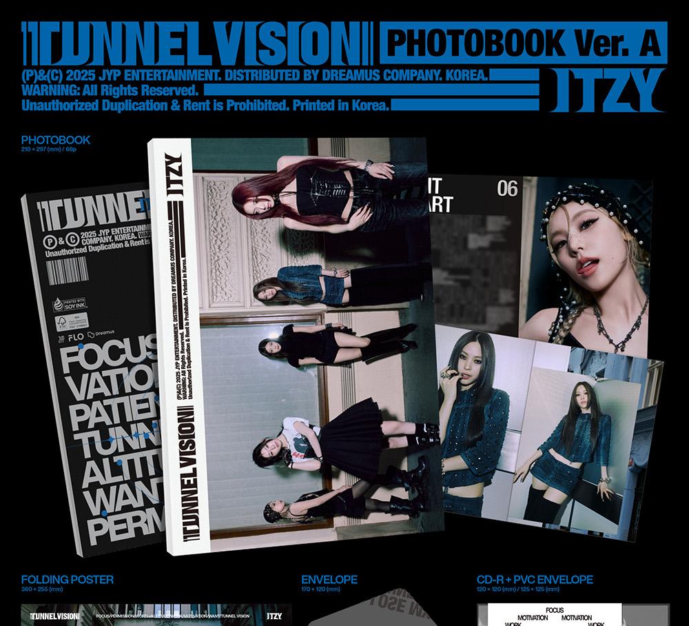 (Cartea foto ver.) ITZY [TUNNEL VISION] Al 11-lea Mini Album