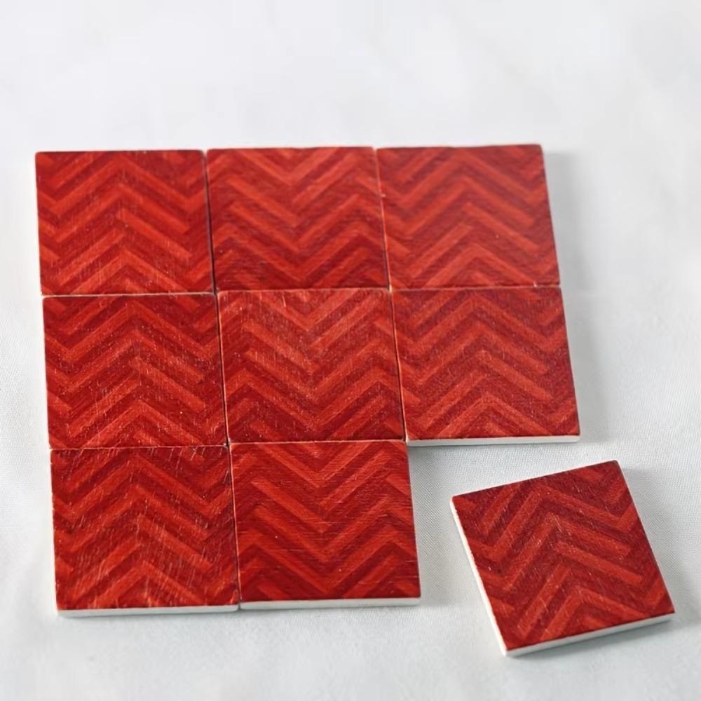 9Pcs/Set Miniature Dollhouse Accessories Dollhouse Flooring Solid Wood Floor Tiles Small Diy Dollhouse Accessories 1:12 Scale