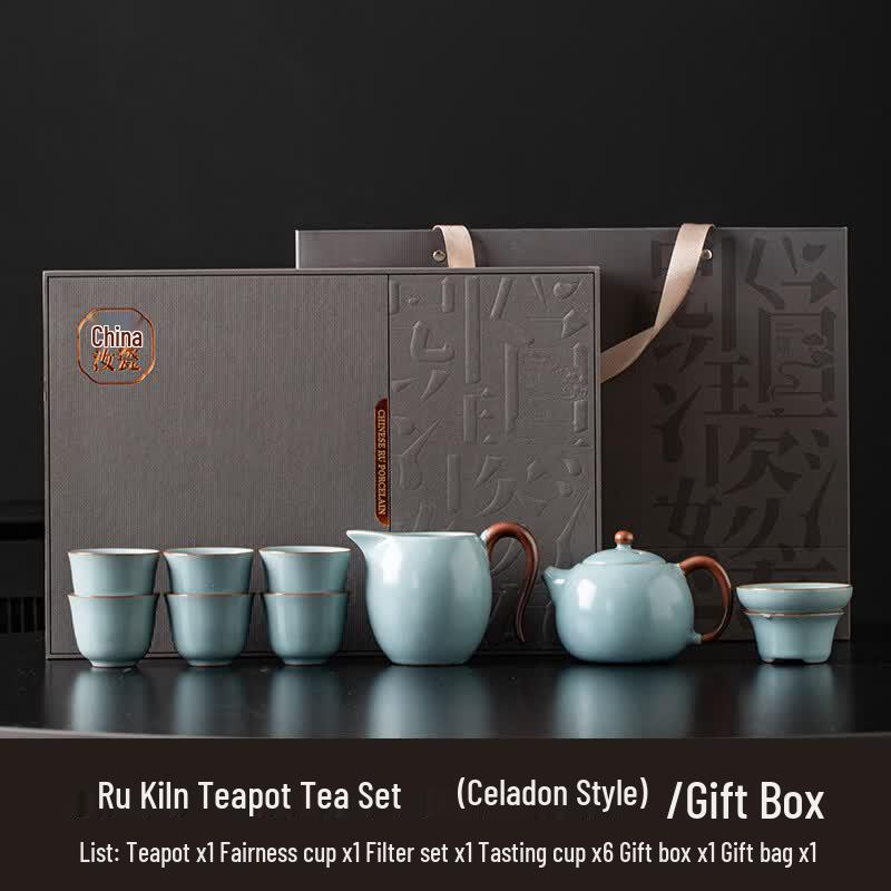 Xiaocixiaoqu Ru Kiln Style Zisha Gongfu Tea Set