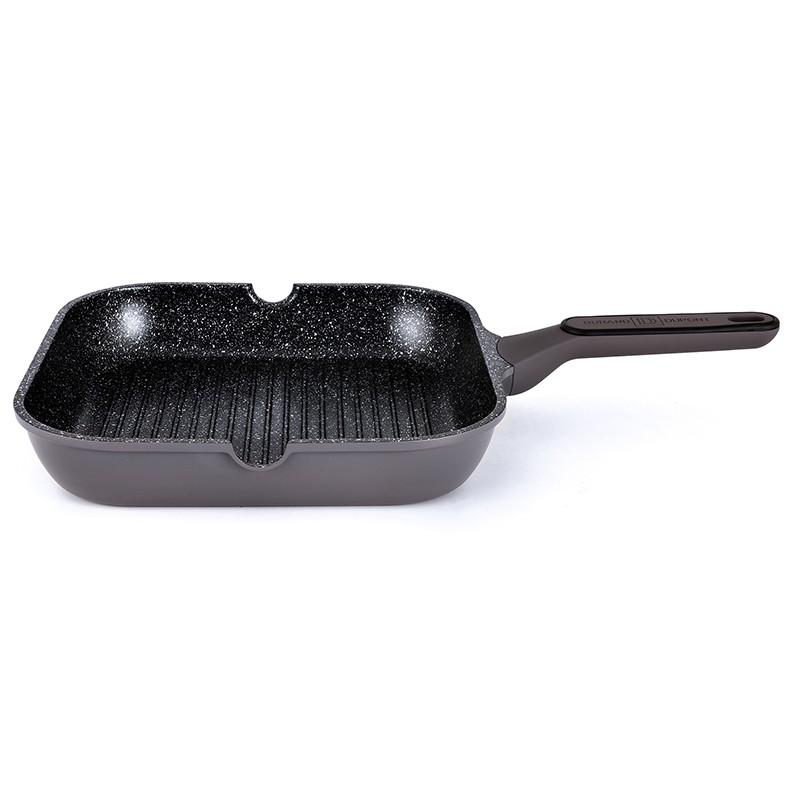 Grill 28cm Cast Aluminum Non-Stick Tfi Sycamore Kitchencook