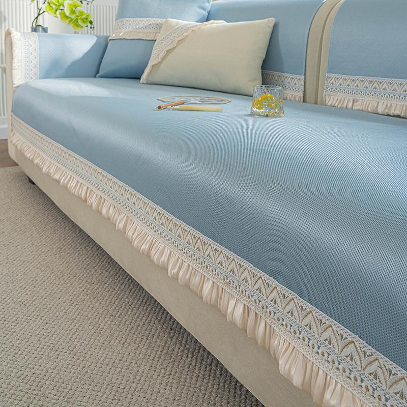 Summer Cool Sofa Cushion Summer  New Cold Combination Sofa Universal Straight Row Seat Cushion Cover Towel