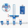 High Strength Punch Locator Hardness Hole Punch Jig Woodworking Center Drill Bit  Ruler