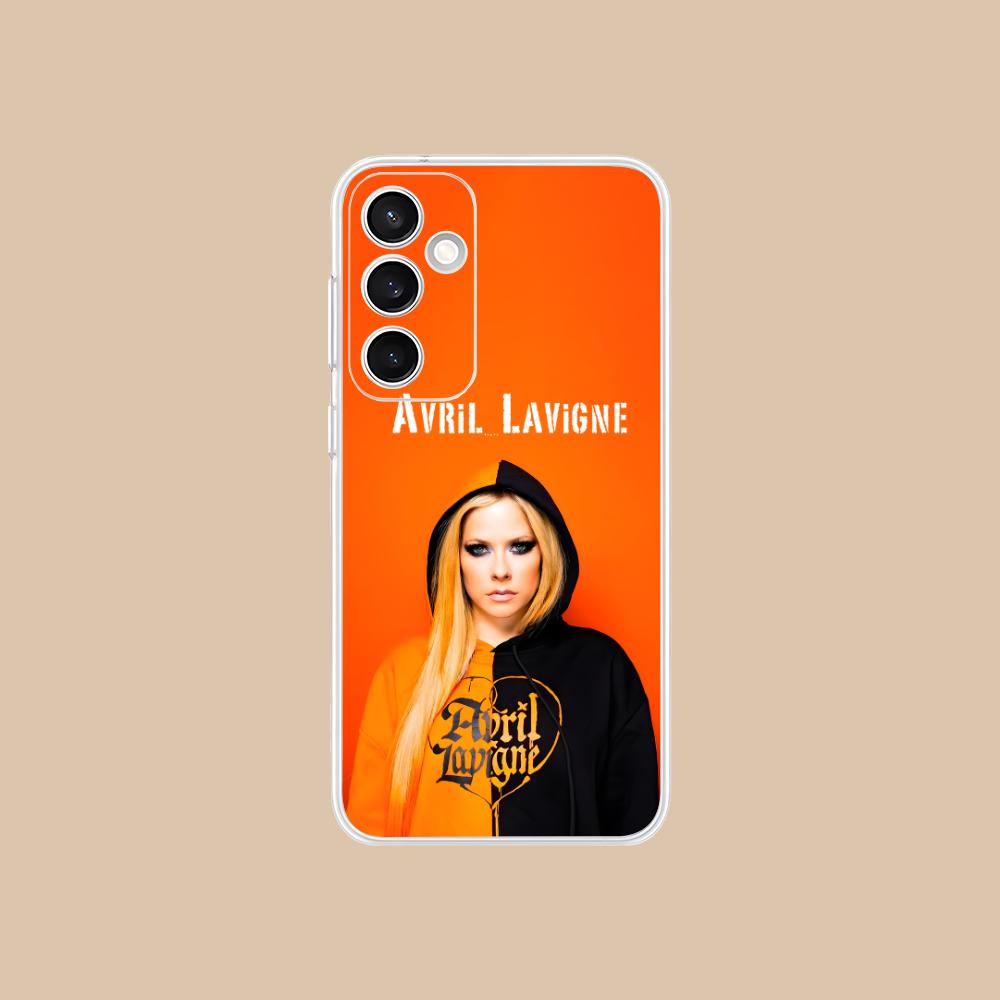 Avril Lavigne Clear Mobile Phone Case for Samsung Galaxy S25 S24 S23 S22 S21Plus FE Ultra Colorful Cover