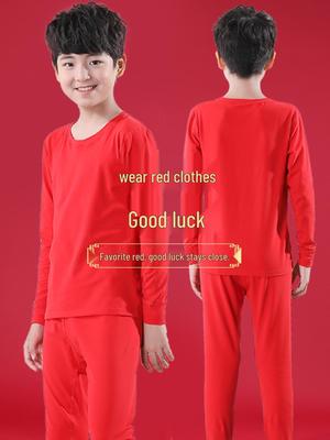 Zodiac-Jahr Jungen Reines Baumwoll Herbst/Winter Unterwäsche Pyjama-Set - Oberteil & Hose für größere Kinder