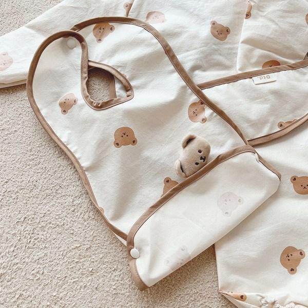 Dottu Dot baby bib, animal friends waterproof baby food bedding, cutie dotram_waterproof bib, 1 piece, 1 piece