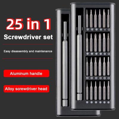 Magnetic Screwdriver Set 24 In 1 Kit Bits Precision Electronics Computer PC Phone Disassembly Multifunctional Maintenance Tool