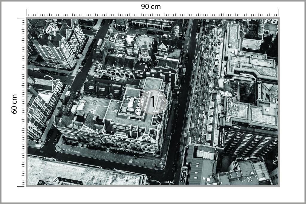 Fototapeta Londýn černá a bílá netkaná textilie 90x60