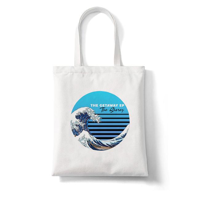Women Shopper The Great Wave Kanagawa Printed Tote Bag High Capacity Harajuku Handbag Girl Shoulder Shopping Bag Lady Canvas Bag
