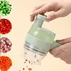 Electric Vegetable Cutter Set Handheld Wireless Garlic Masher Food Chopper Meat Grinder Machine Peel Slice Kitchen Accessories