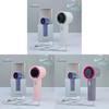 Handheld Mini Turbine Fan With Usb Rechargeable Led Display For Travel And Office Use
