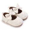 0-1Year Baby Shoes Infant Pre-Walker Shoes Girls Princess Bow Shoes Cute Breathable Flower Soft Sole Casual Sports Footwear