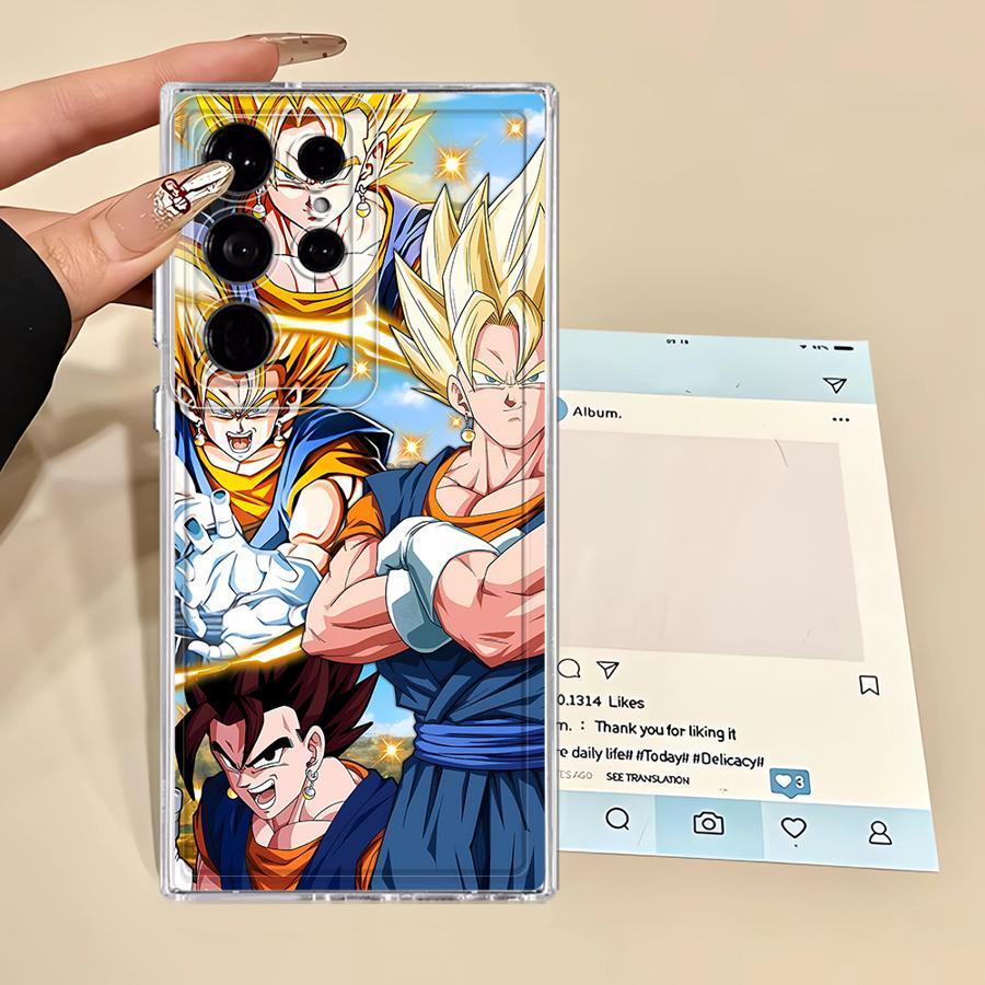 Hülle für Samsung Galaxy S24 S26 S21 Note 20 Ultra 10 S23 Ultra S22 FE S20 Plus S25 Edge Handyhülle D-Dragons Ball Anime