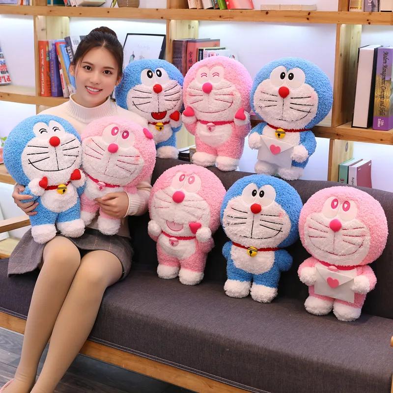Kawaii Doraemon Plush Toy Lovely Valentine's Day Gift Girlfriend Stuffed Doraemon Doll Home Decor Sofa Bed Cuddly Pillow Doll