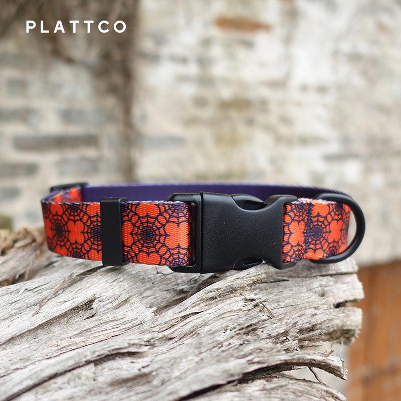 PLATTCO Printed Faux Nylon Pet Collar - PDC336 M 2.5cm x (42-48cm)