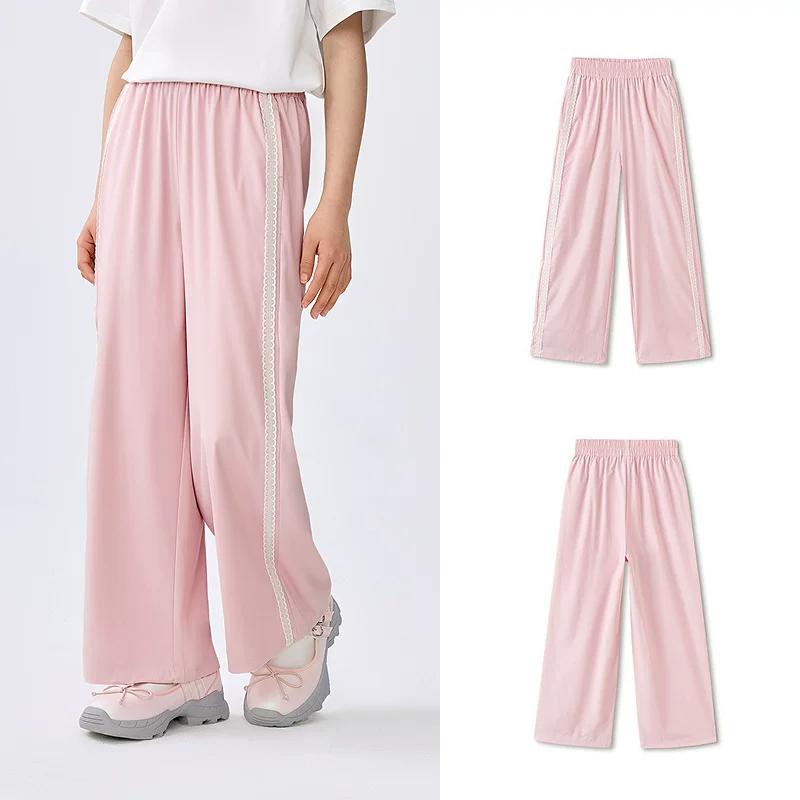 Balabala pants, girls' pants, summer wear, thin design, 2026 new style, big children's straight leg pants, sweet and trendy