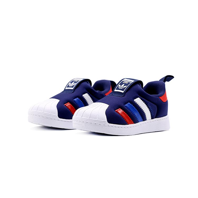 adidas Originals Superstar 360 I Comfortable Abrasion Resistant Low Top Skateboard Shoes Blue Infant And Toddler BA8043