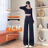 Women's High-Waisted Wide-Leg Jeans, 2025 Spring/Autumn Fashion - Loose, Slimming, Elastic Fit