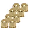 Jet Inoue Gold Nut Pack of 500341 Covers, 51L, 41mm, Steel, 8, Round,