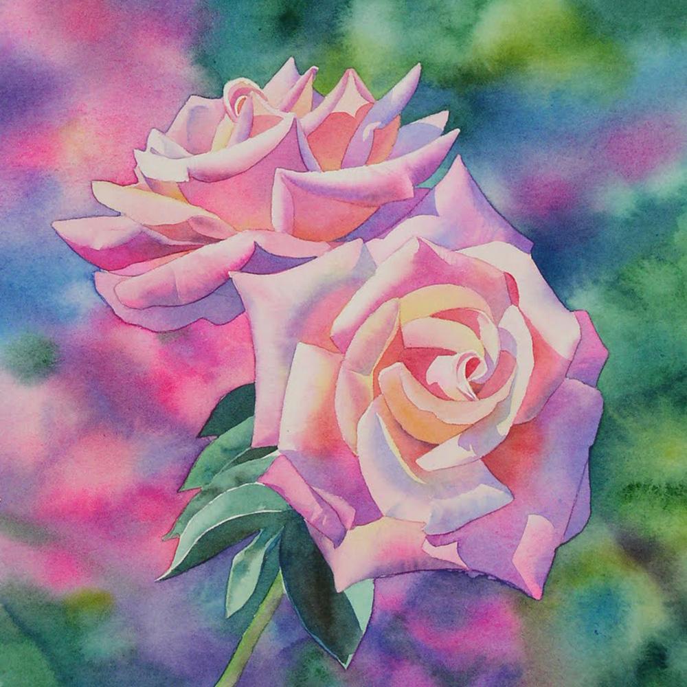 5D DIY Diamond painting Romantic flowers full diamond square/round diamond embroidery cross-stitch set home wall decorative art