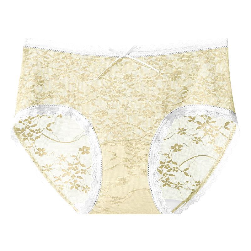 Slip a triangolo estivi da donna, nuovi, cinesi, sexy, in pizzo jacquard a rete, ad alta elasticità, a vita media
