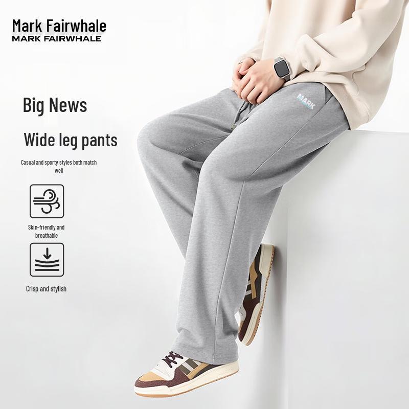 MARK FAIRWHALE Men's Relaxed Fit Straight-Leg Casual Pants