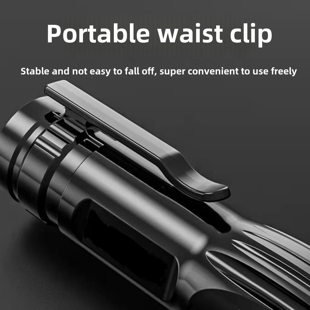 2 Packs of USB Charging Lighting LED Super Bright High Power Remote Light Mini Portable Strong Light Flashlight