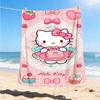 1pc Hello Kitty Outdoor Blanket Lightweight Flannel Throw For Travel, Camping, Livingroom, Couch, Chair Soft