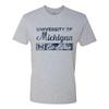 University of Michigan Wolverines Go Blue Block T Shirt Premium Cotton