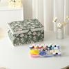D&D Sewing Box, Sewing Kit, Large Capacity, Double Layer Storage, Sewing Accessory Storage Box 24*17.5*13cm (Large - Green)