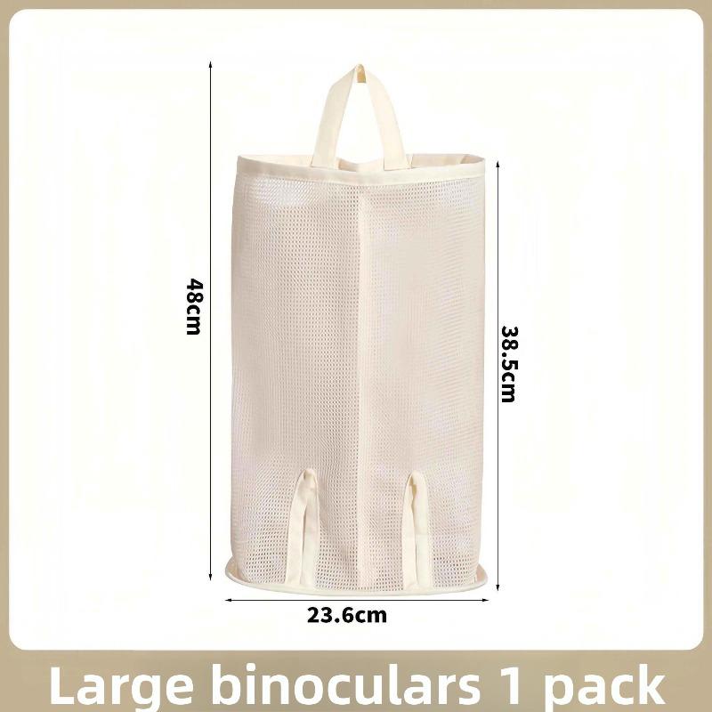 Wall-mounted Storage Bag for Underwear and Socks - Single or Double Tube Mesh Pocket - Wardrobe Hanging and Organizing Bag - Storage Bag