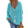 Women's V-Neck Long Sleeve Sweater 2026 - New European & American Style Knitwear