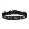 Pet Dog Embroidery Anti-lost Nylon Reflective Collar