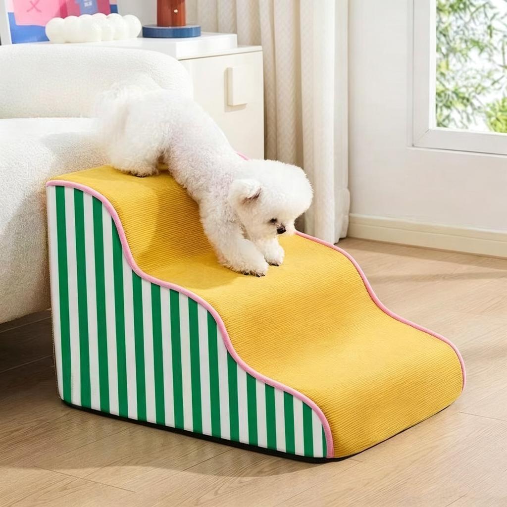 2/3/4 Dogs Pets Puppy Stairs Beside The Sofa Bed Ramp for Dogs Protecting Removable Memory Foam Pet Joint Safety Stairs Elderly