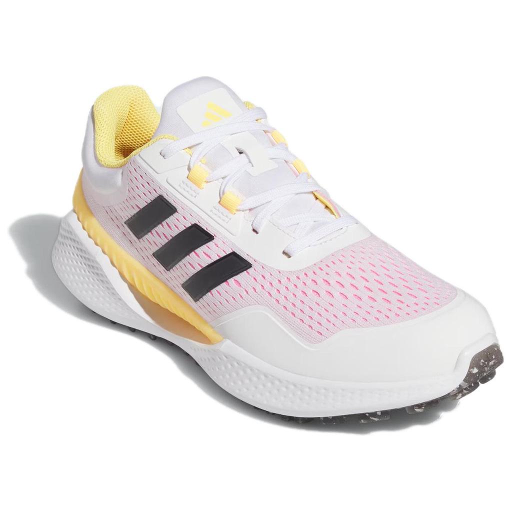 Adidas 24 Bounce Golf Comfortable Simple Versatile Shock Absorbing Durable Low Top Golf Shoes Women Sneakers Black White Orange IG3259